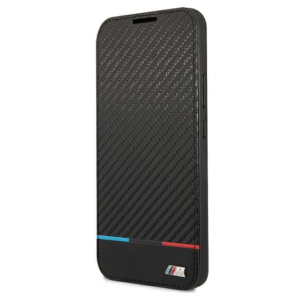 BMW etui za Galaxy S22+ S906, M Collection Triangles (knjižica), črn