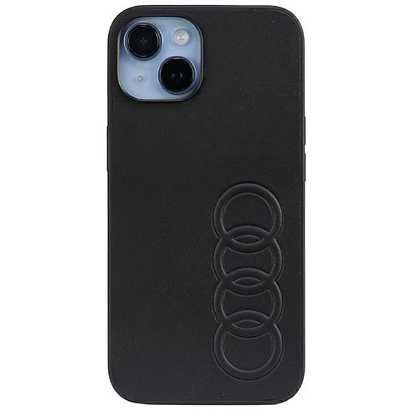 Ovitek Audi iz umetnega usnja za iPhone 14 6.1" črn