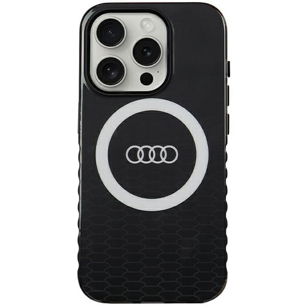 Audijeva ovitek MagSafe Big Logo IML za iPhone 15 Pro - črn