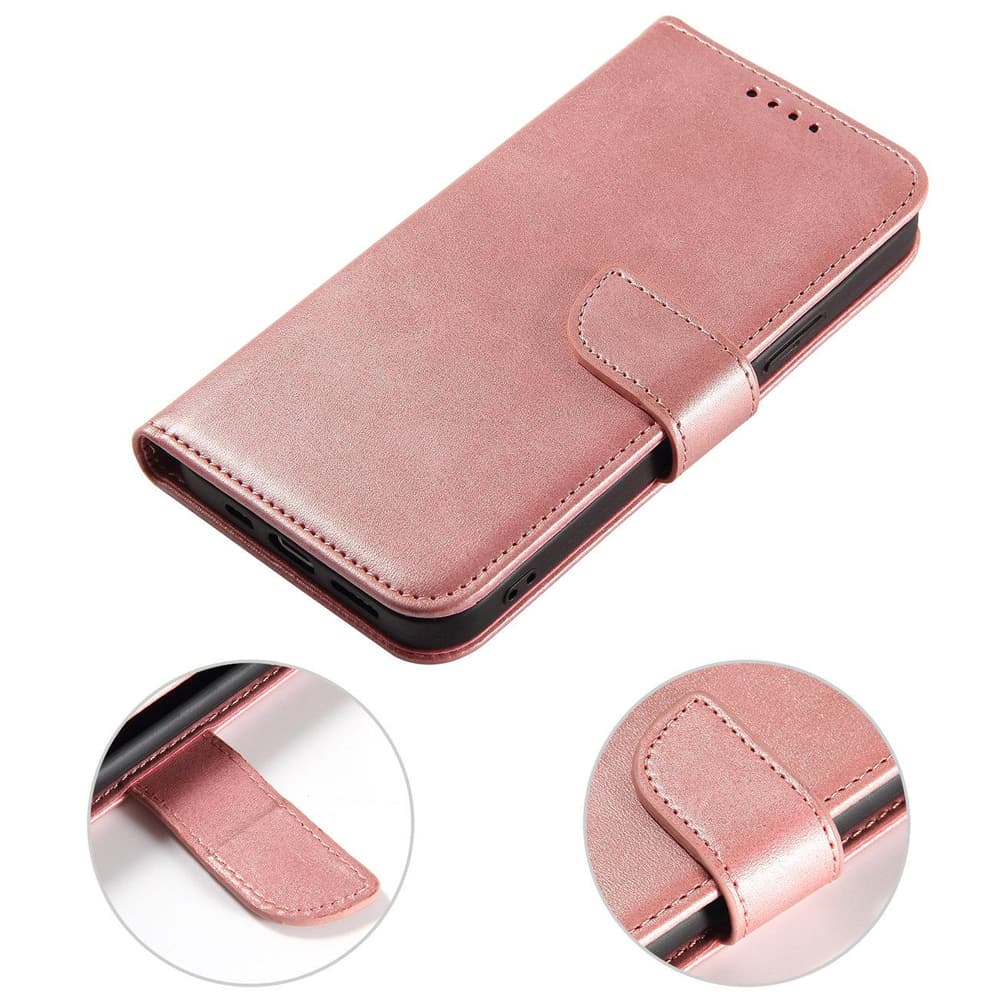 Etui denarnica z oporo za iPhone 15 Plus Magnet Case - roza 2
