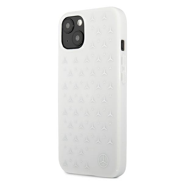 Ovitek Mercedes Silver Stars za iPhone 13 mini, bel 2