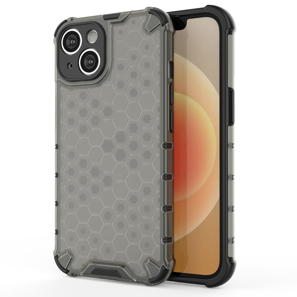Hurtel Honeycomb ovitek za iPhone 14 Plus, hibridni, črn