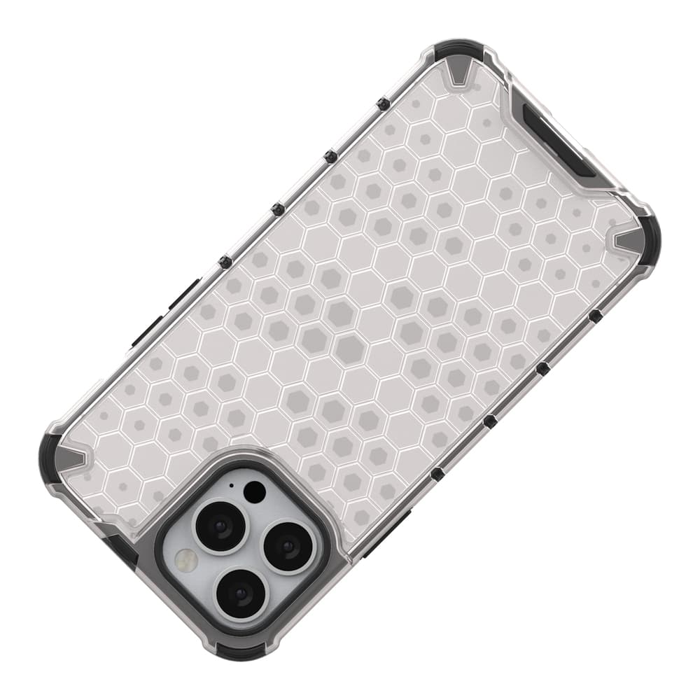 Honeycomb ovitek z TPU odbijačem za iPhone 13 Pro Max - moder 7