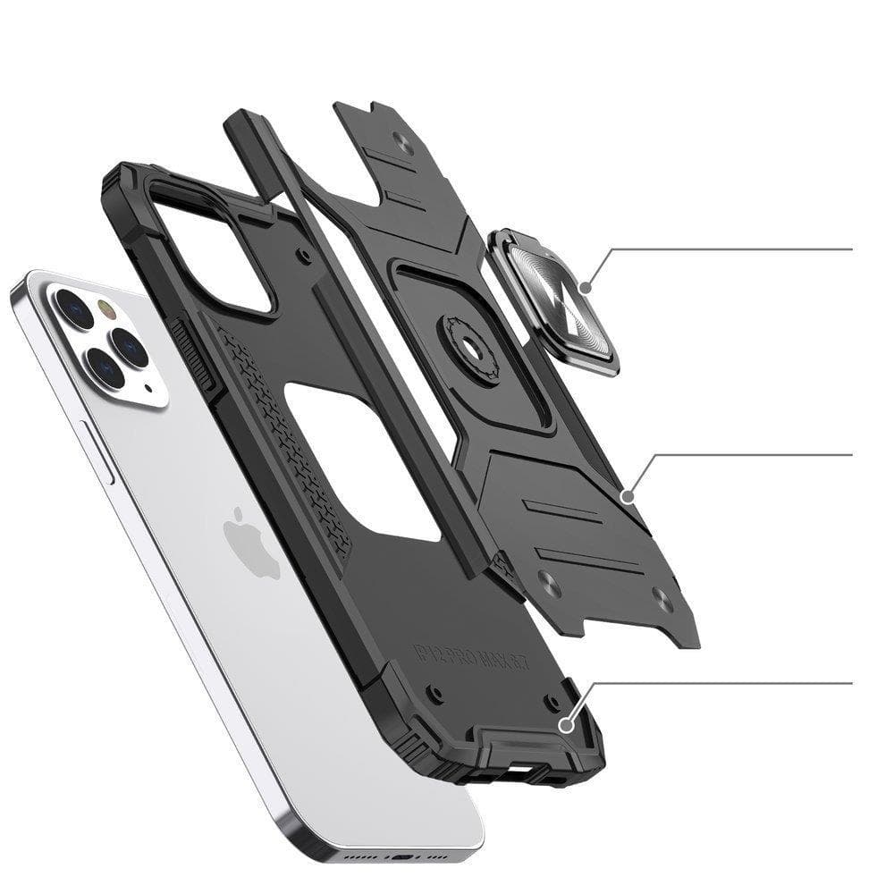 Ovitek Wozinsky Ring Armor za iPhone 14 Pro Max, rdeči 3
