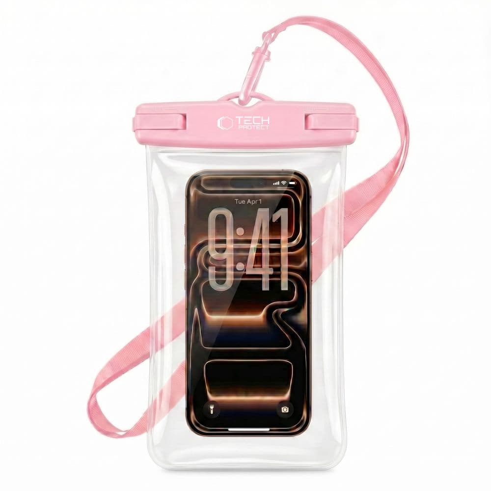 Tech-Protect vodoodporen etui UWC7 za naprave do 6.9" - roza