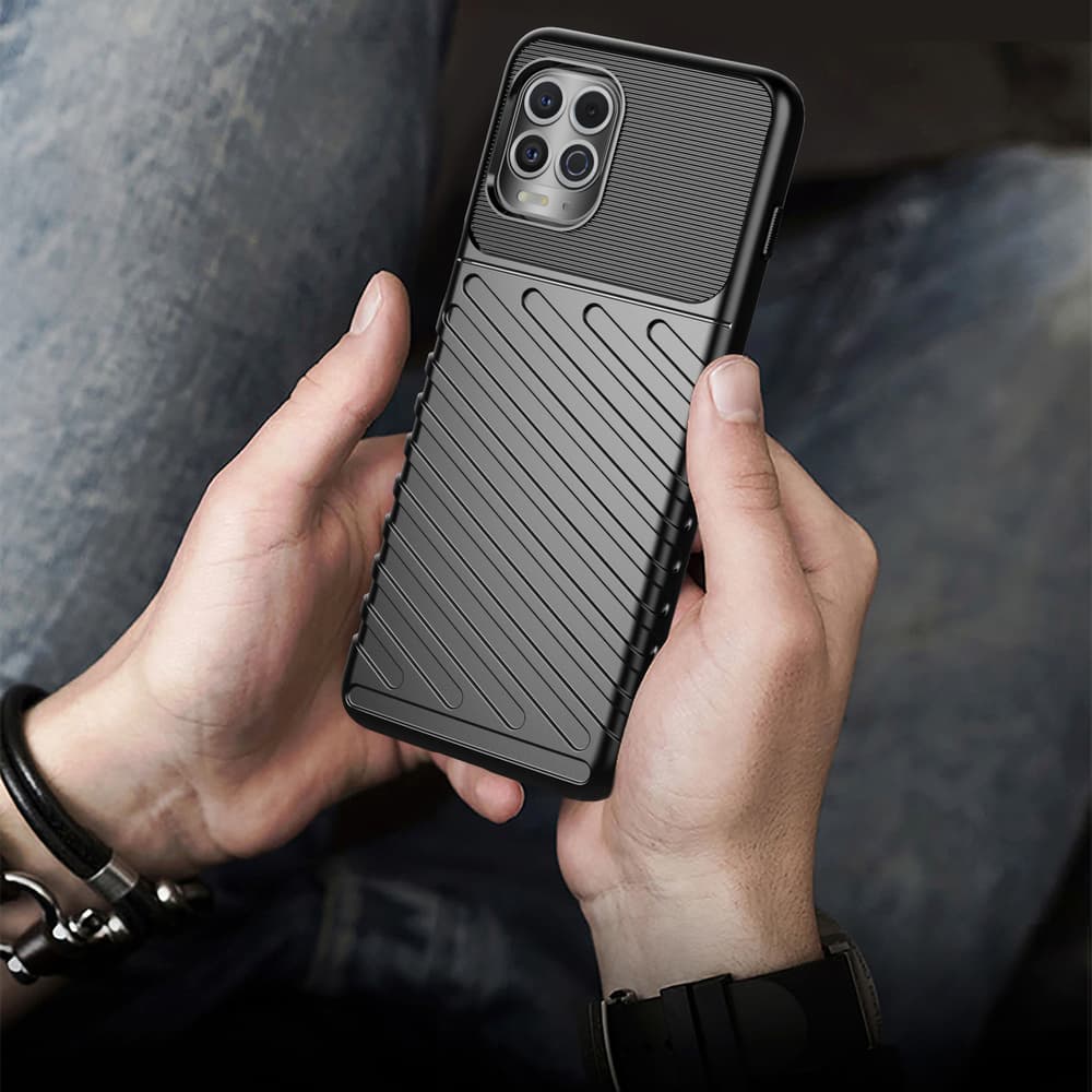Thunder Case ovitek za Motorola Moto G100 / Edge S - črn 7