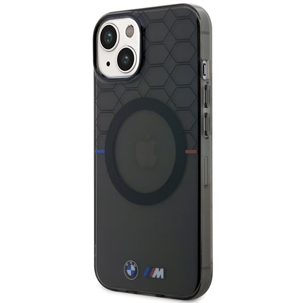 Ovitek BMW Pattern MagSafe za iPhone 14 Plus - siv vzorec 2