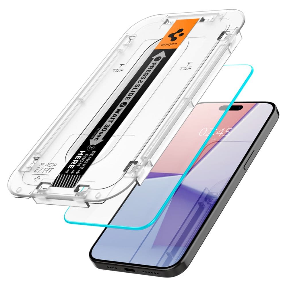 Spigen Steklo Glas.tR EZ Fit za iPhone 15 Pro (2 kosa) 3