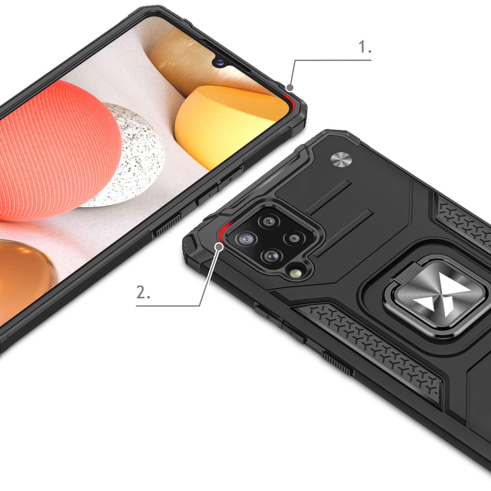 Wozinsky Ring Armor ovitek za Samsung Galaxy A42 5G, modra 2