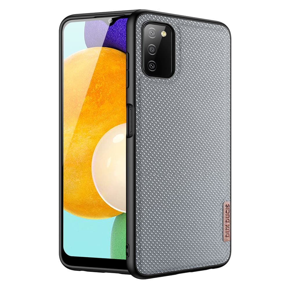 Dux Ducis Fino ovitek s teksturo najlona za Samsung Galaxy A03s - siva