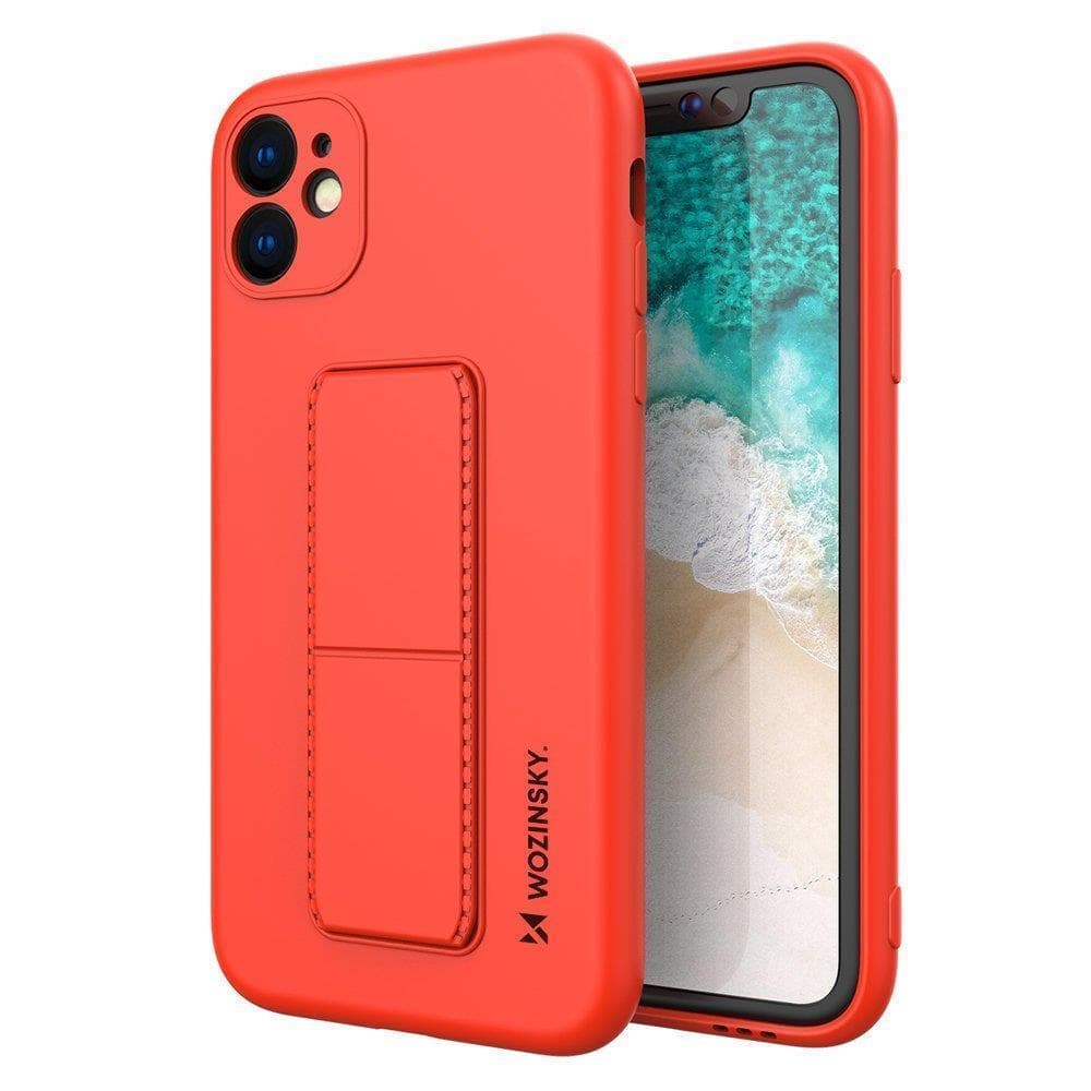 Wozinsky Kickstand ovitek za Xiaomi Redmi 10X 4G / Note 9, rdeč