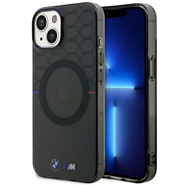 Ovitek BMW Pattern MagSafe za iPhone 14 6.1" siv