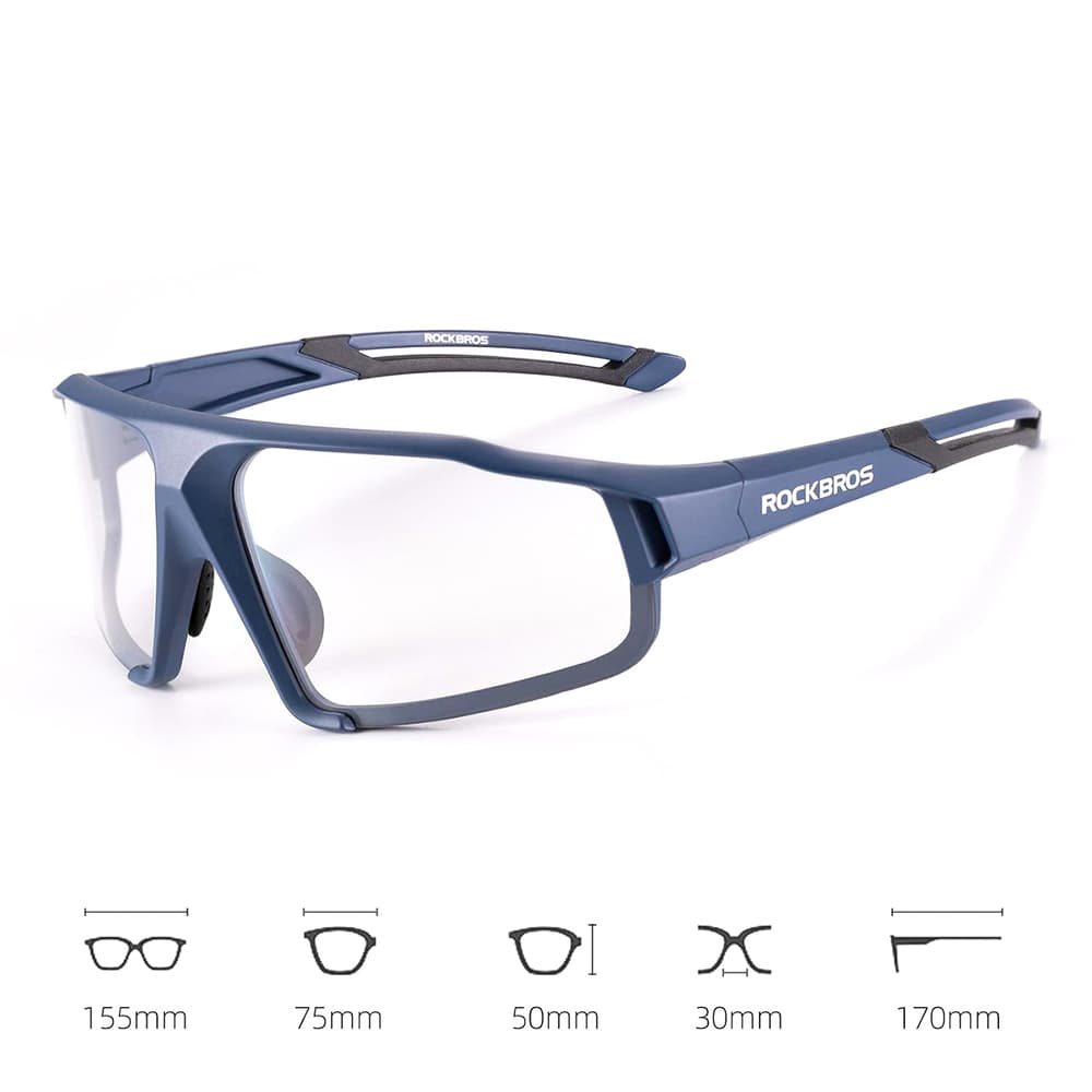 Foto-kromatska kolesarska očala Rockbros SP216BL UV400 - modra 2