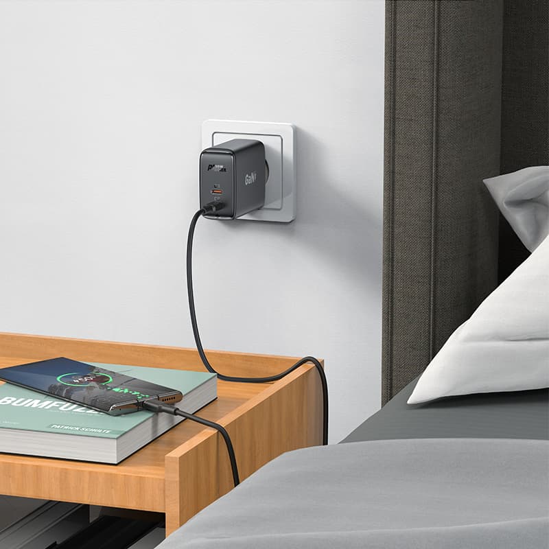 Acefast A29 PD 50W GaN polnilnik (USB-C + USB-C), črn 2