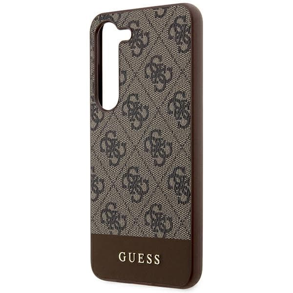 Ovitek za Samsung Galaxy S24+ Guess 4G Stripe Collection - rjava 6