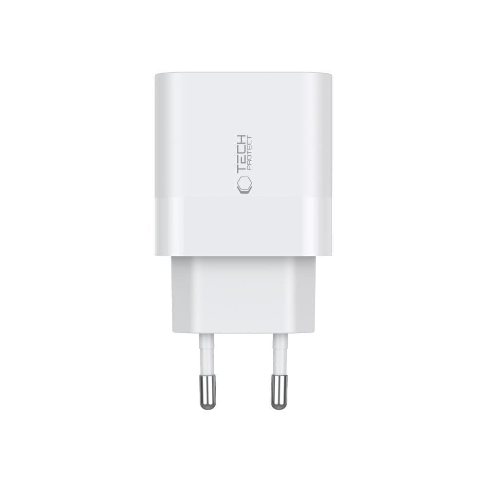 Tech-Protect C20W polnilnik 2x USB-C PD 20W - bela 3