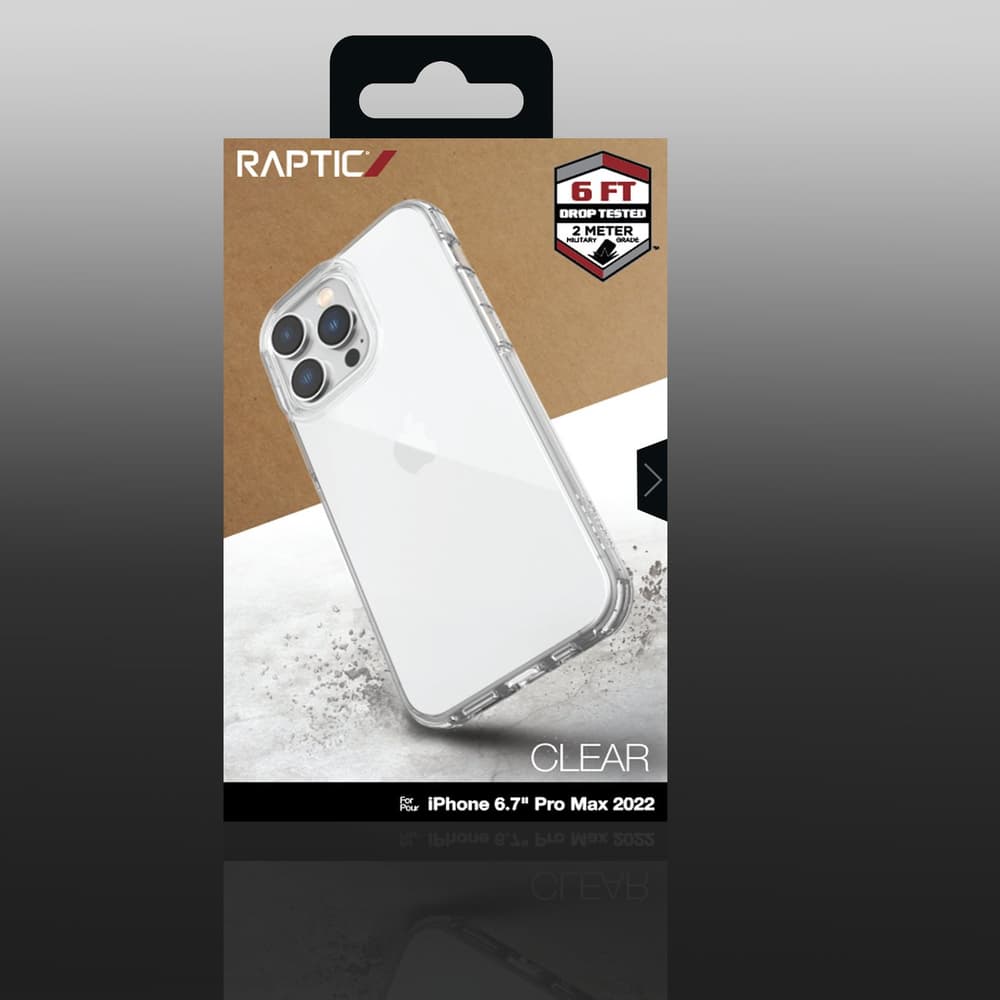 Raptic X-Doria Clear Case za iPhone 14 Pro Max, prozorna ohišje 3