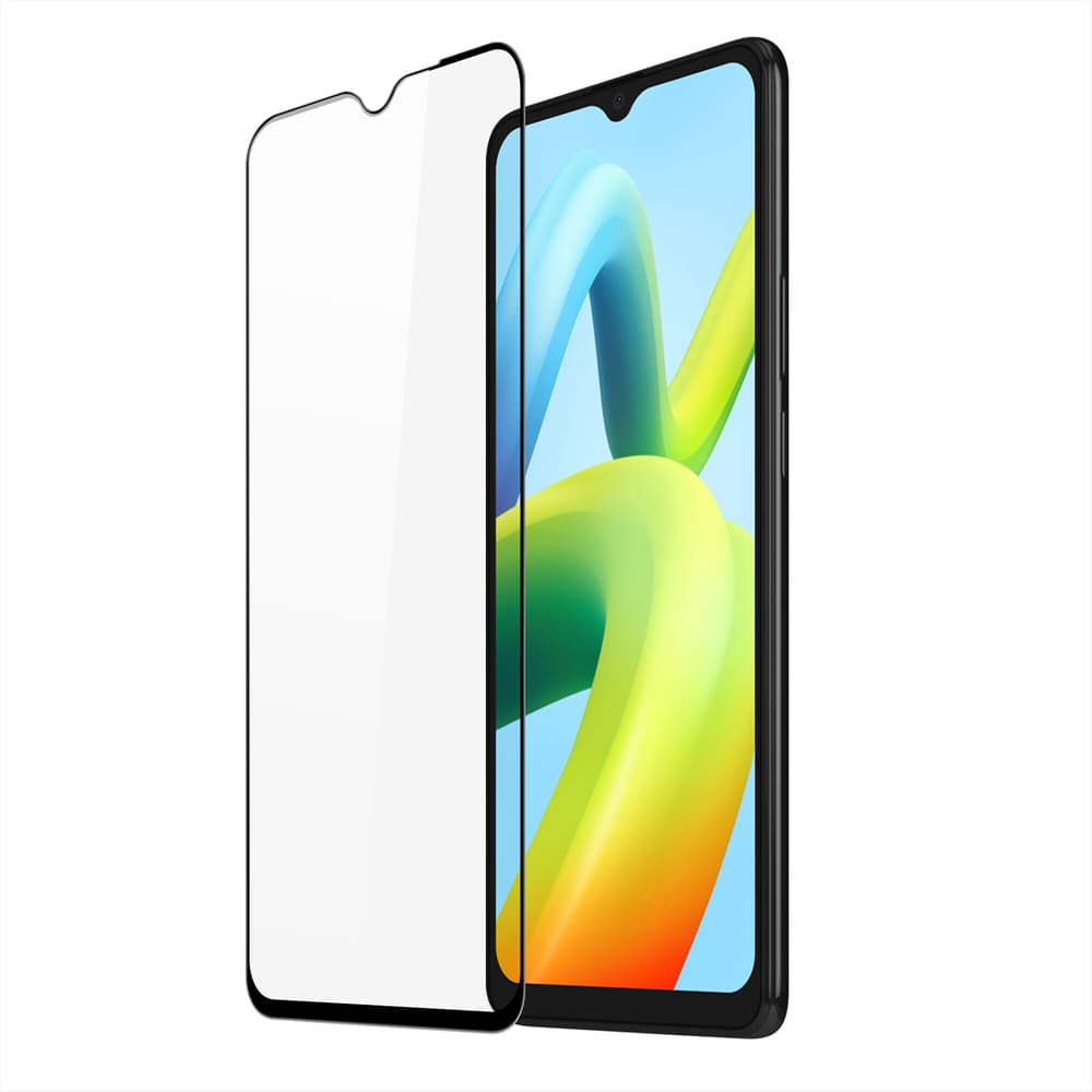 Dux Ducis 9D kaljeno steklo za Xiaomi Redmi A2 / A1, črn okvir