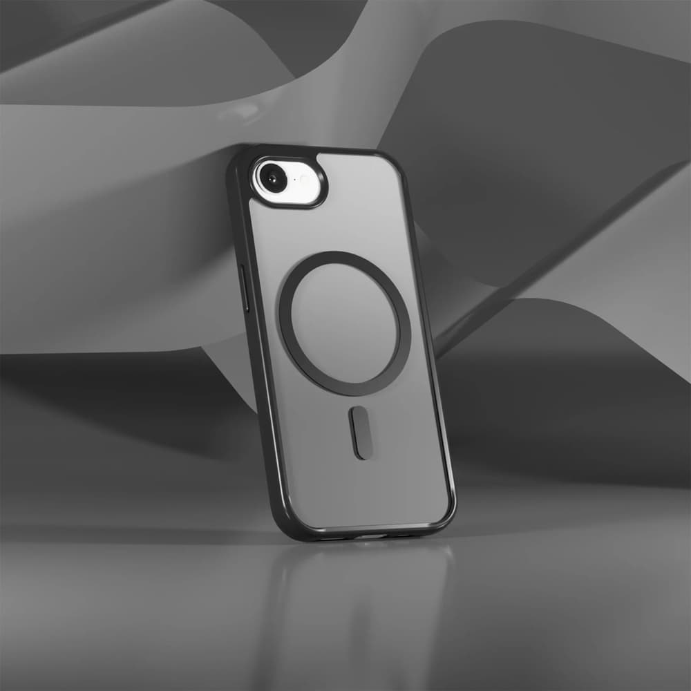 Puro Gradient MagSafe ovitek iz silikona za iPhone 16e/17e - črn 2