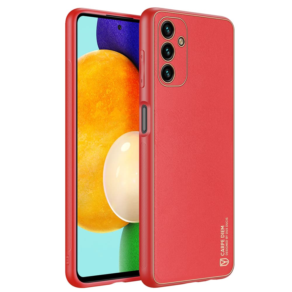 Elegantna torbica Dux Ducis Yolo iz eko usnja za Samsung Galaxy A13 5G (rdeča)