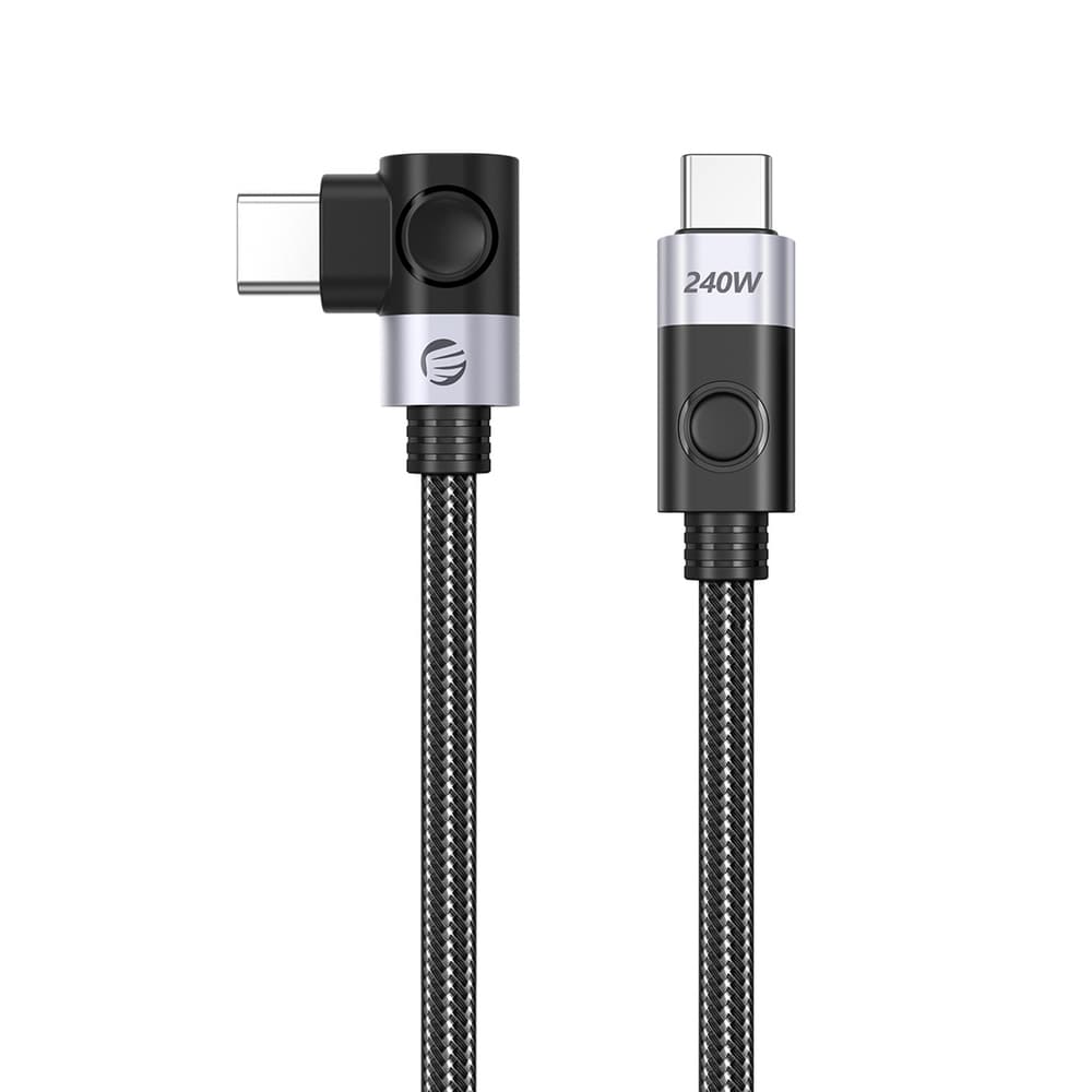 Orico CW240 USB-C v USB-C 240W PD, 20Gb/s, 0.5m, kotni – črn