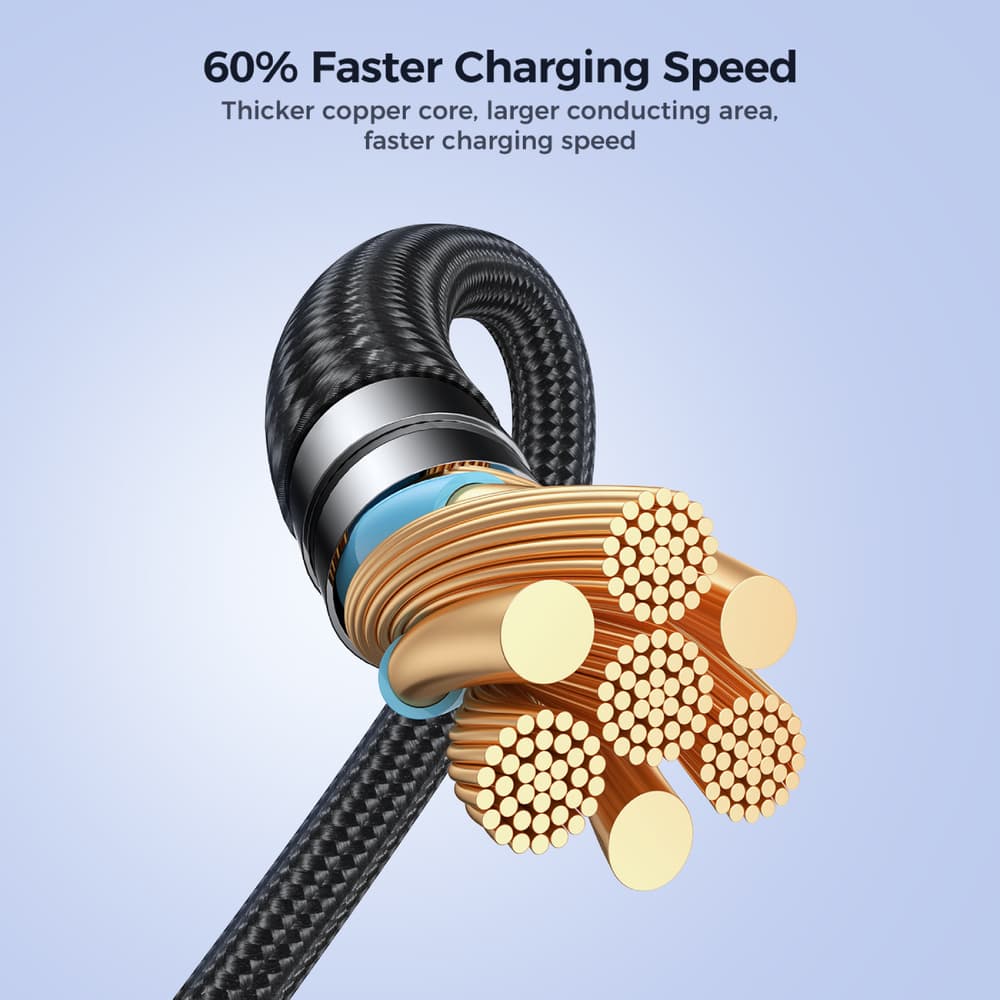 Joyroom Pioneer USB-A / USB-C 100W 1.2m kabel - črn 6