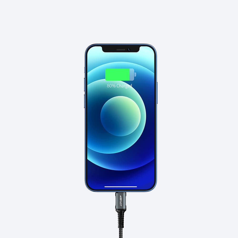 Acefast kabel MFI USB - Lightning 1.2m, 2.4A - Črn 8