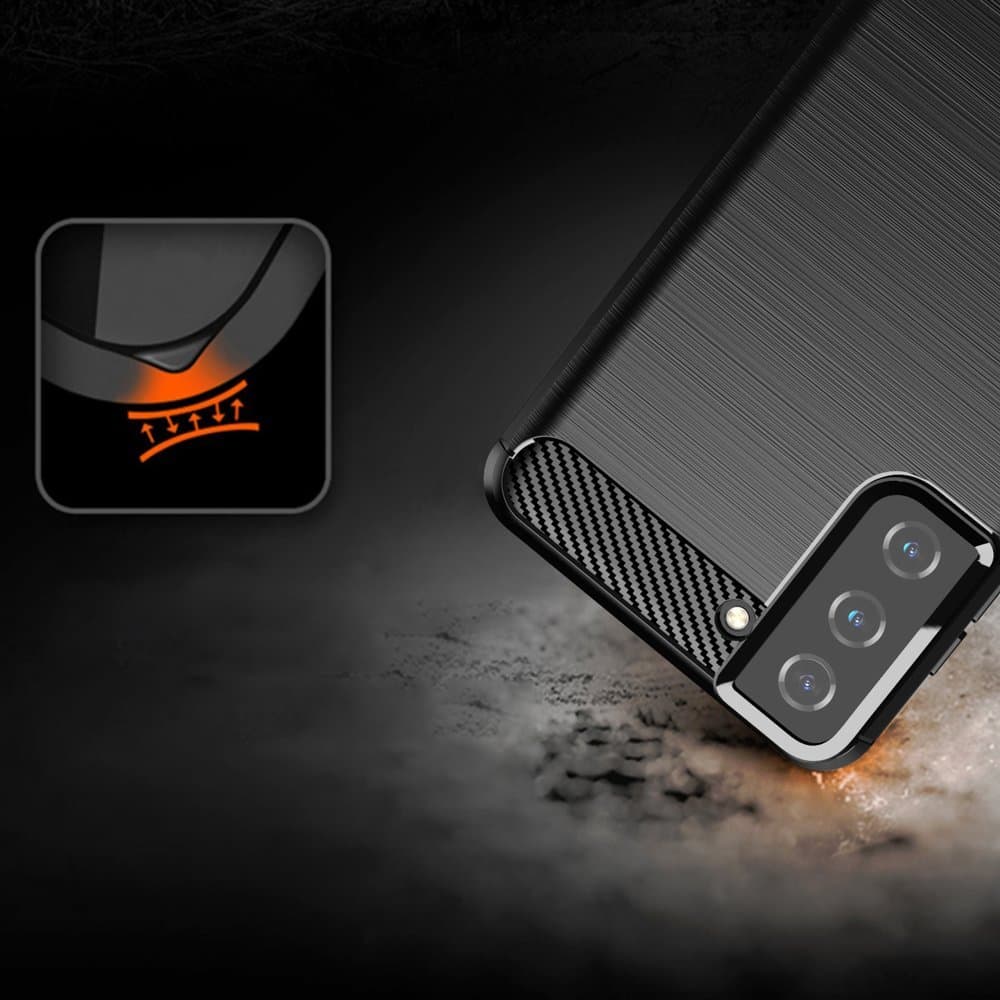 Carbon Case ovitek za Samsung Galaxy S21+ 5G - Modra 7