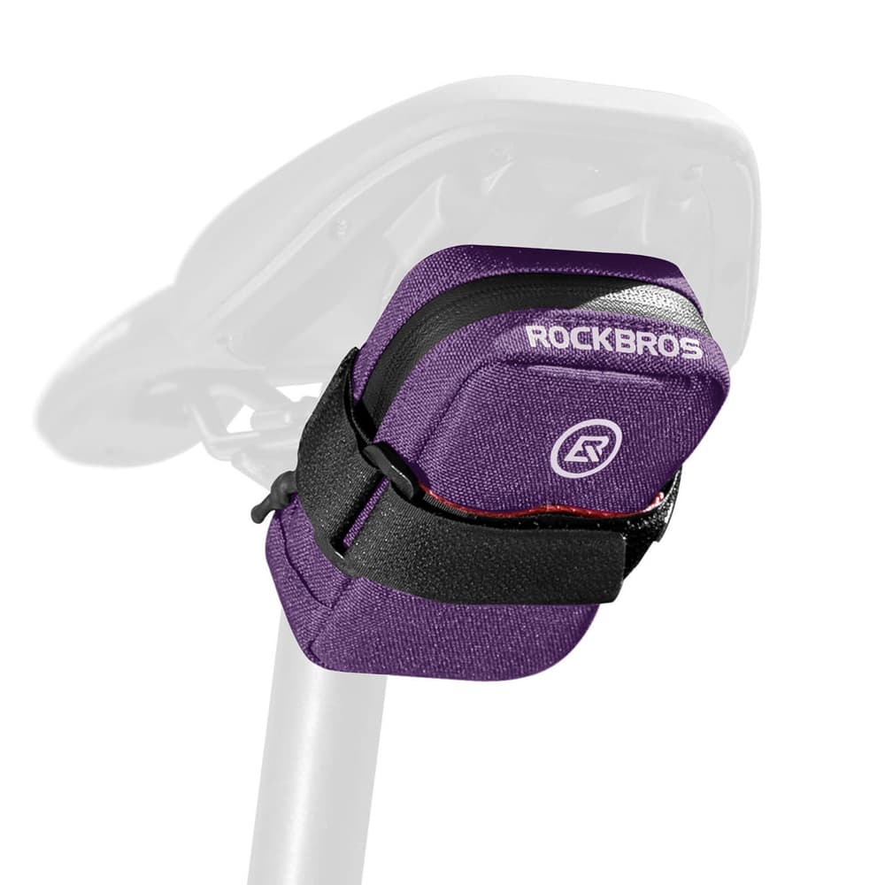 Rockbros F006 kolesarska torbica za sedlo 0,35 l - vijolična