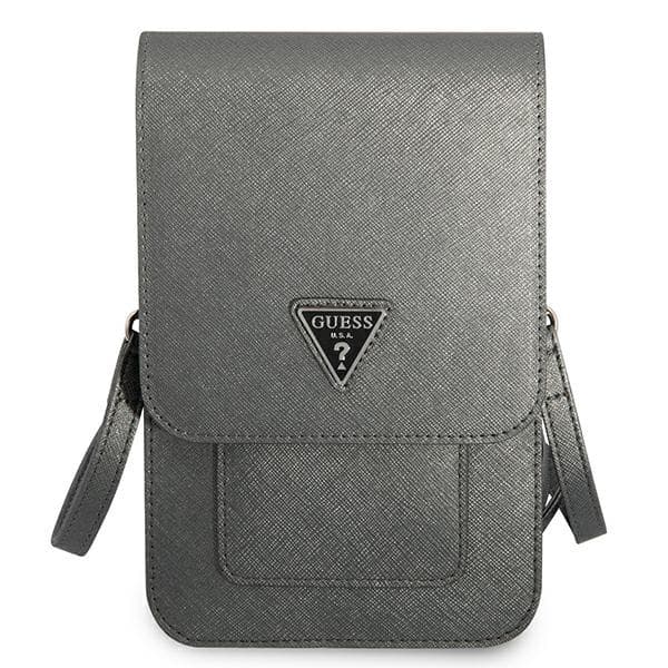 Guess torbica za pametni telefon Saffiano Triangle, siva 2