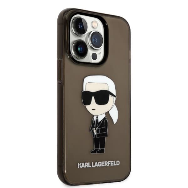 Etui Karl Lagerfeld Ikonik Karl za iPhone 14 Pro - črni 4