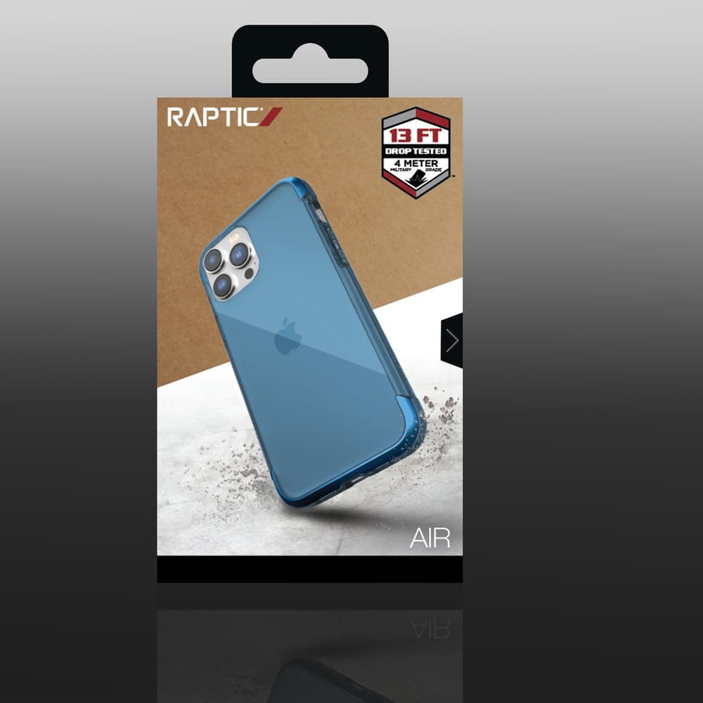Ovitek Raptic X-Doria Air za iPhone 14 Pro, MagSafe, Kovinski elementi, Modra 3