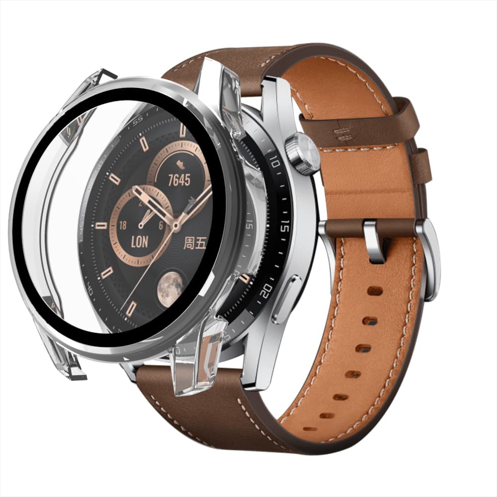 Hurtel Zaščitno steklo za Huawei Watch GT3 42mm s ohišjem - prozorna