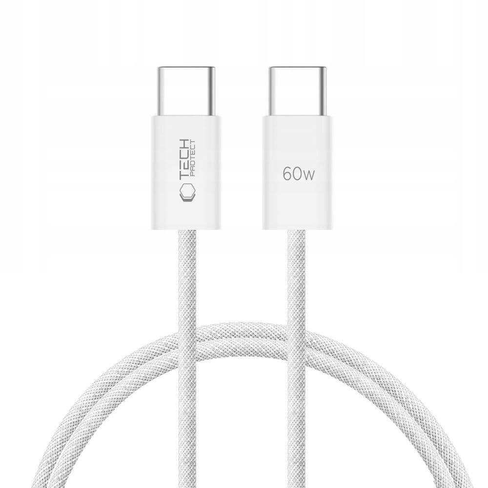Tech-Protect UltraBoost Classic USB-C/USB-C PD kabel 60W 1m, Bel