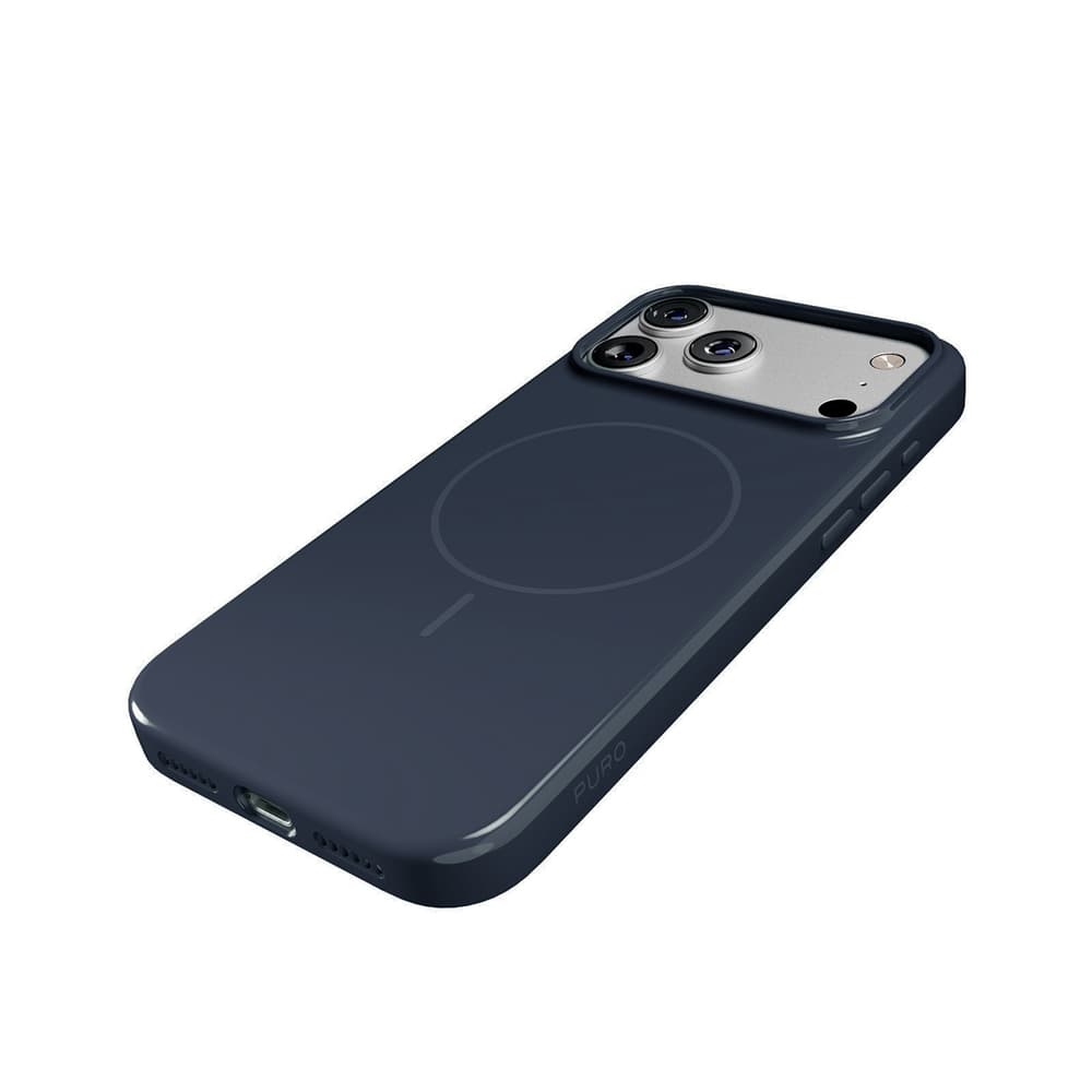 Puro Pulse ovitek za iPhone 17 Pro, polikarbonat, temno moder - MagSafe 7