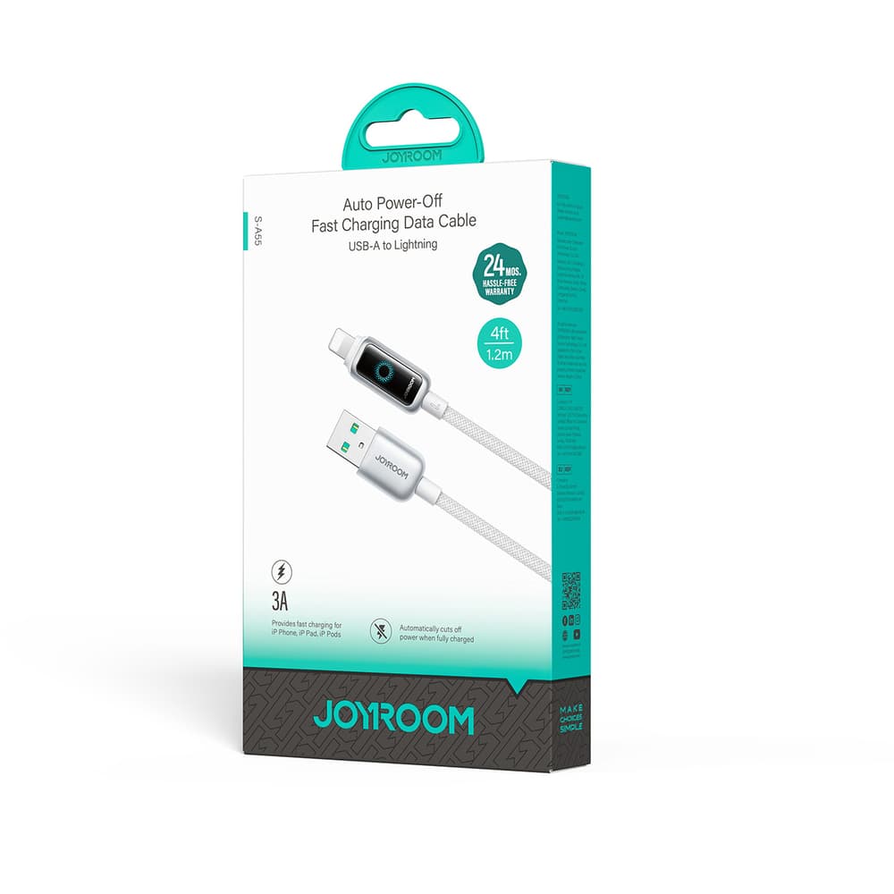Joyroom S-A55 StarFlight 3A kabel USB-A na Lightning, 1.2m - bel 4