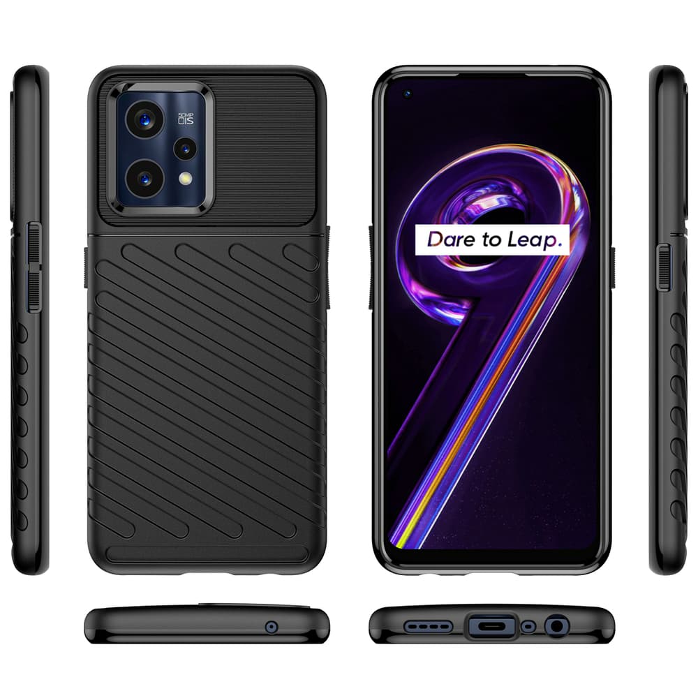 Thunder Case ovitek za Realme 9 Pro+ (9 Pro Plus) - črn 8