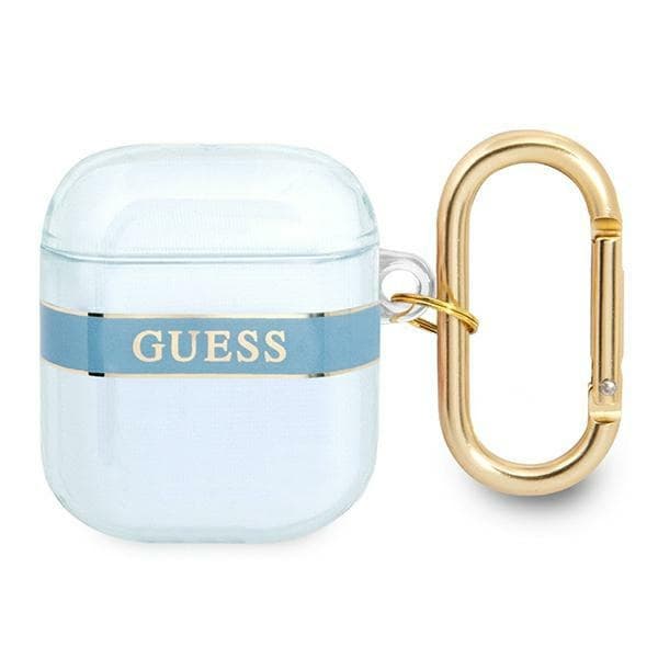 Ovitek za slušalke Guess Strap Collection za AirPods, modra