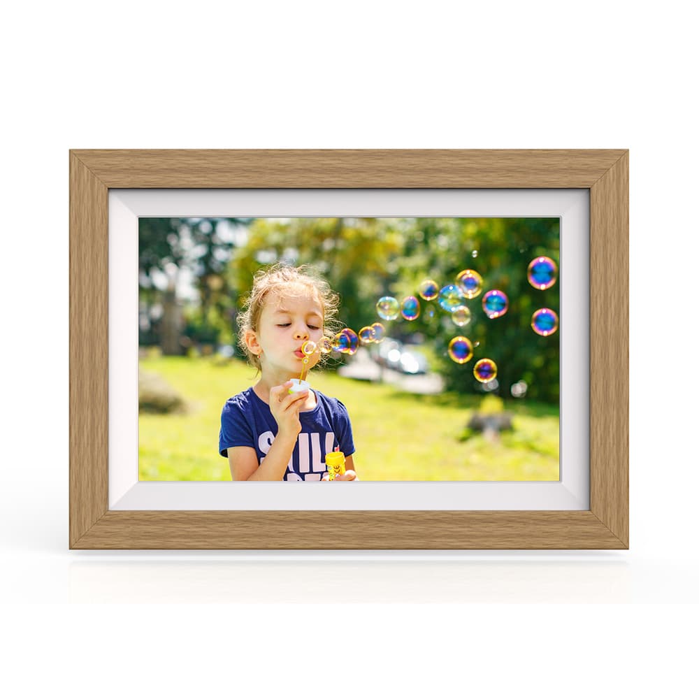 10.1" Digitalni fotookvir Wozinsky WRC-32 s funkcijo Frameo in 32GB - svetlo rjava 2