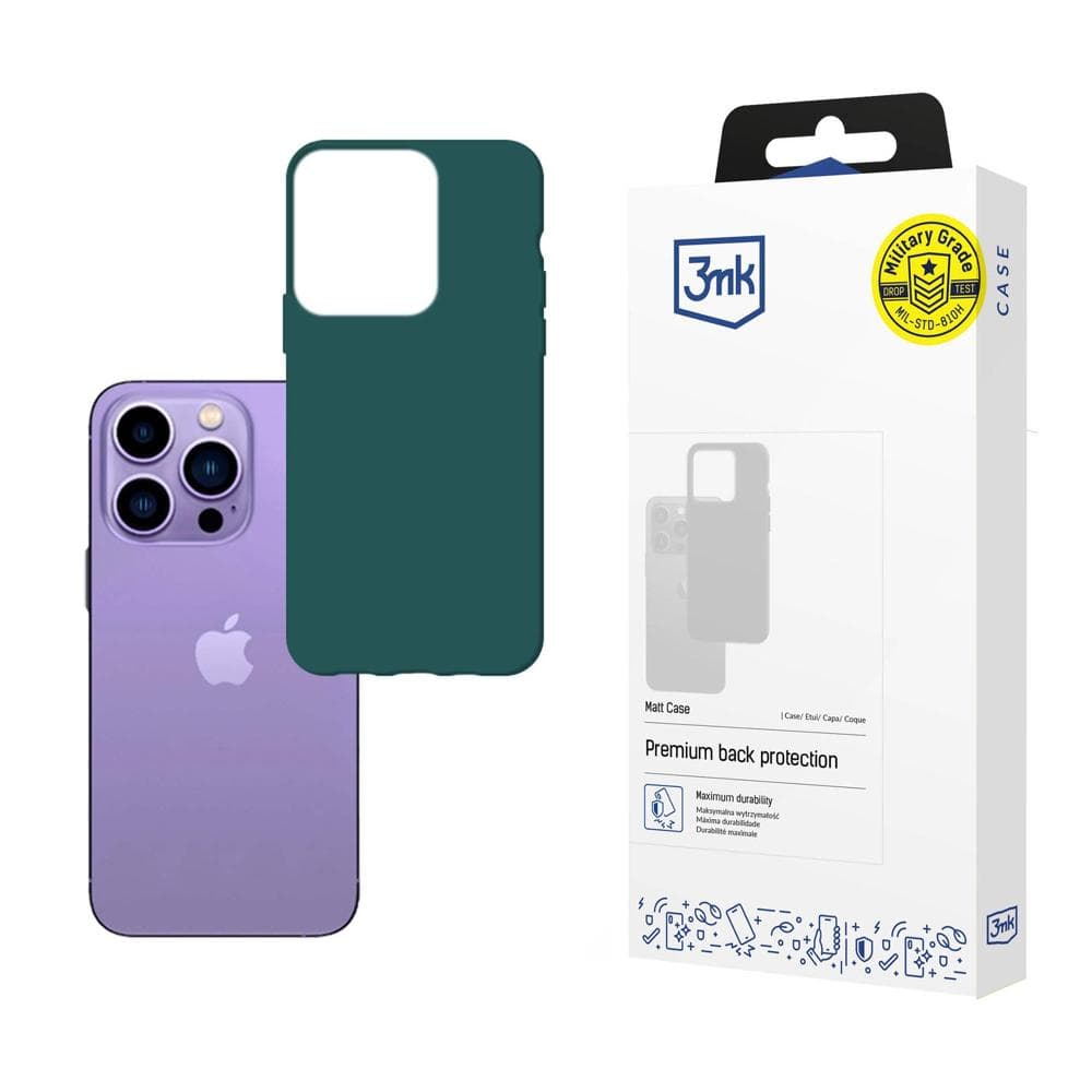 3mk Matt ovitek za iPhone 14 Pro Max - temno zelena