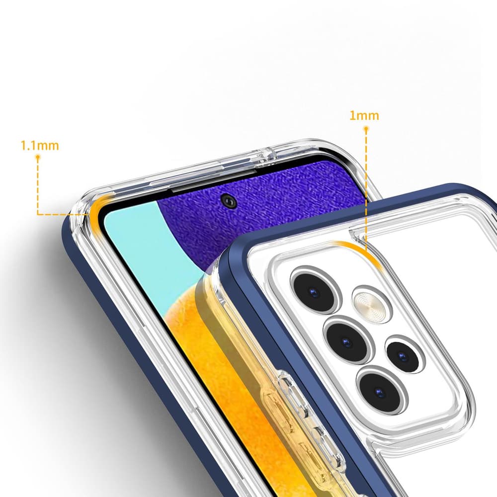 Hurtel Clear 3in1 ohišje za Samsung Galaxy A73, Modro 4
