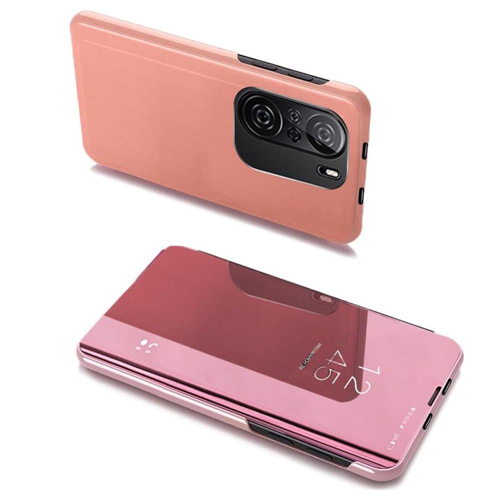 Hurtel Clear View ovitek za Xiaomi Redmi K40 Pro+/K40 Pro/K40/Poco F3, roza