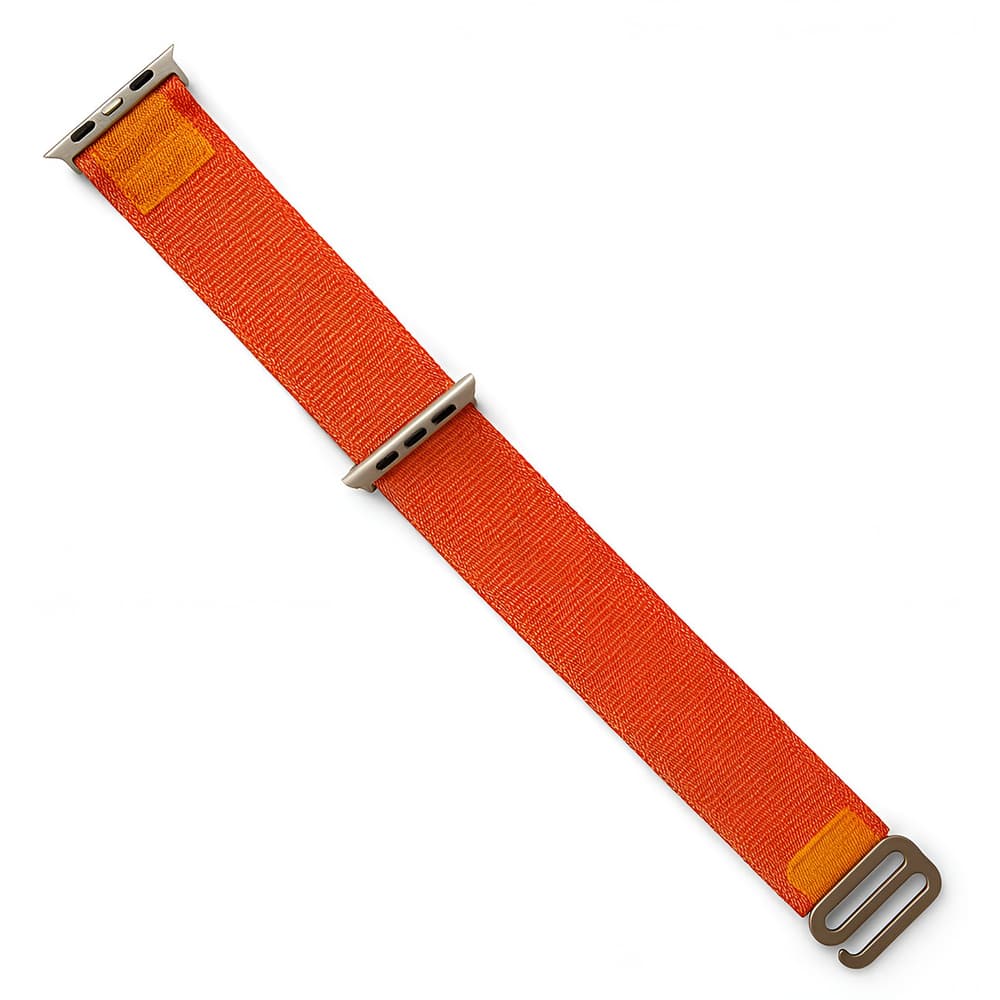 Hurtel pašček za Apple Watch 38/40/41mm z jekleno zaponko (oranžen)