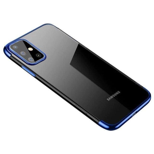 Hurtel Clear Color ovitek za Samsung Galaxy A72 4G, moder z obrobo