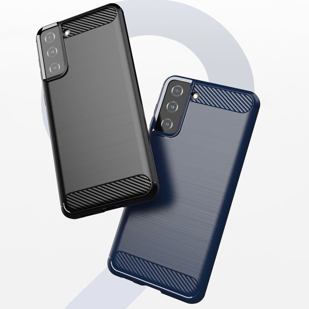 Carbon Case ovitek za Samsung Galaxy S21+ 5G - Modra 6