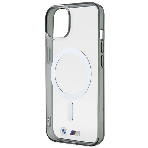 Ovitek BMW Silver Ring MagSafe za iPhone 14 Plus - transparenten 6