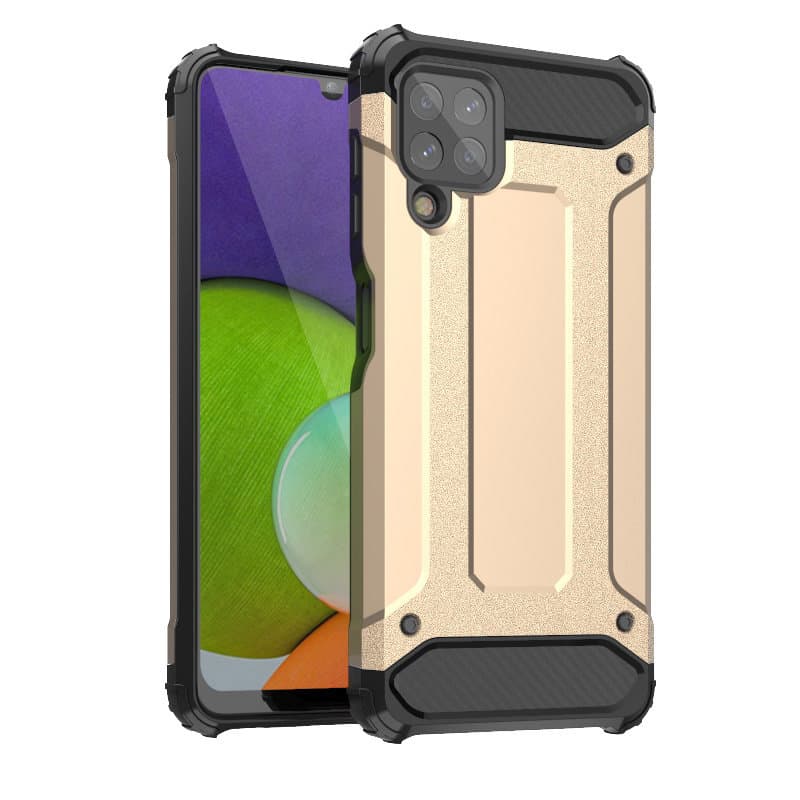 Hybrid Armor ovitek za Samsung Galaxy A22 4G, zlate barve