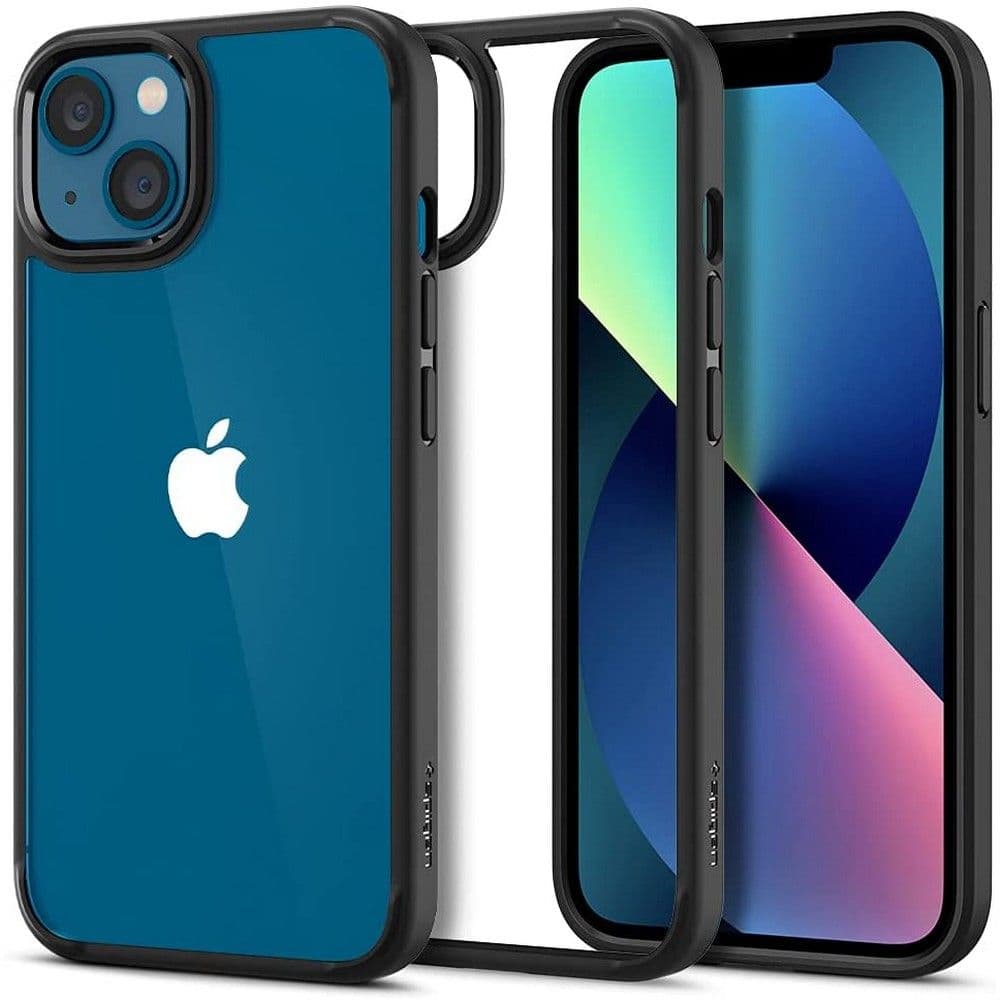 Spigen Ultra Hybrid etui za iPhone 13, mat črn