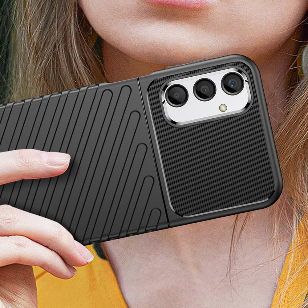 Thunder Case ovitek za Samsung Galaxy A24 4G (silikon, črn) 5
