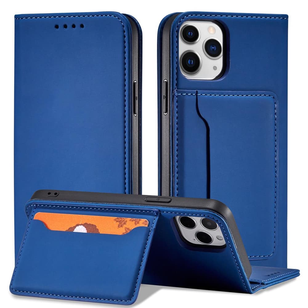 Magnet Card ovitek za iPhone 12, modre barve 2